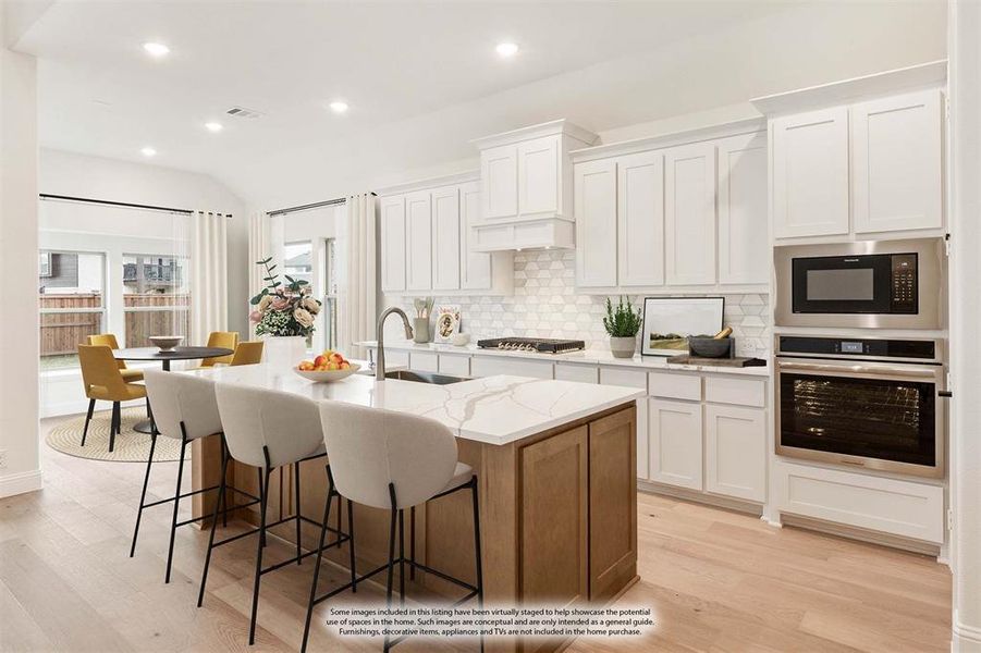 Furnished interior view inside a new home in Windsong Ranch Classic 61, Prosper (Image 9).
