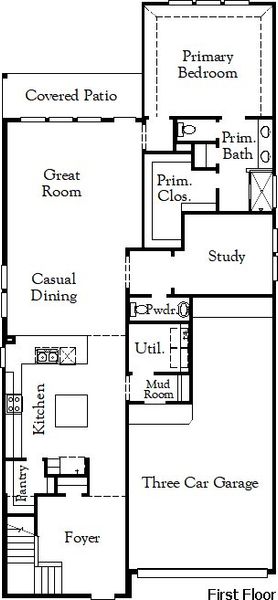2D floor plan layout for the Dickinson II by Coventry Homes in Davis Ranch, San Antonio, TX (Image 1). 2D floor plan layout for the Dickinson II by Coventry Homes in Davis Ranch, San Antonio, TX (Image 1).