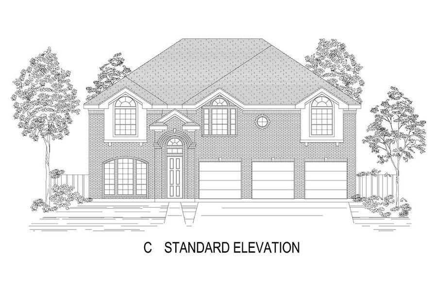 Representative rendering of the exterior for the Boston 2F (w/Media) by First Texas Homes (Image 11).