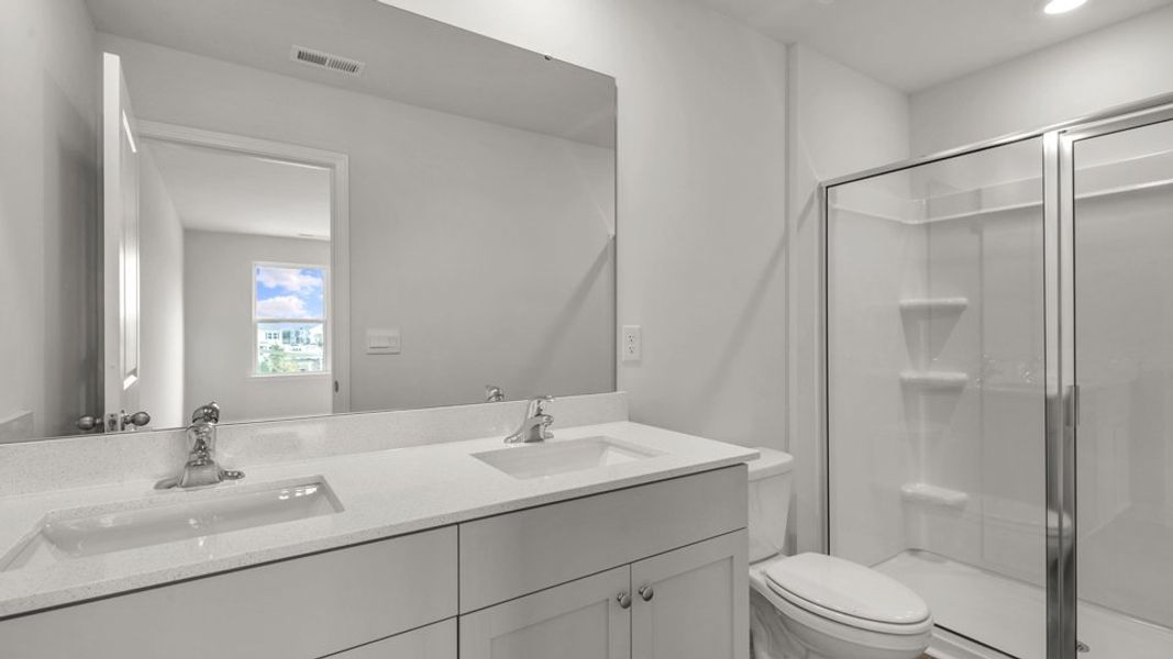 Furnished interior view inside a new home in The Townes at Wilson's Ridge, Smithfield (Image 9).