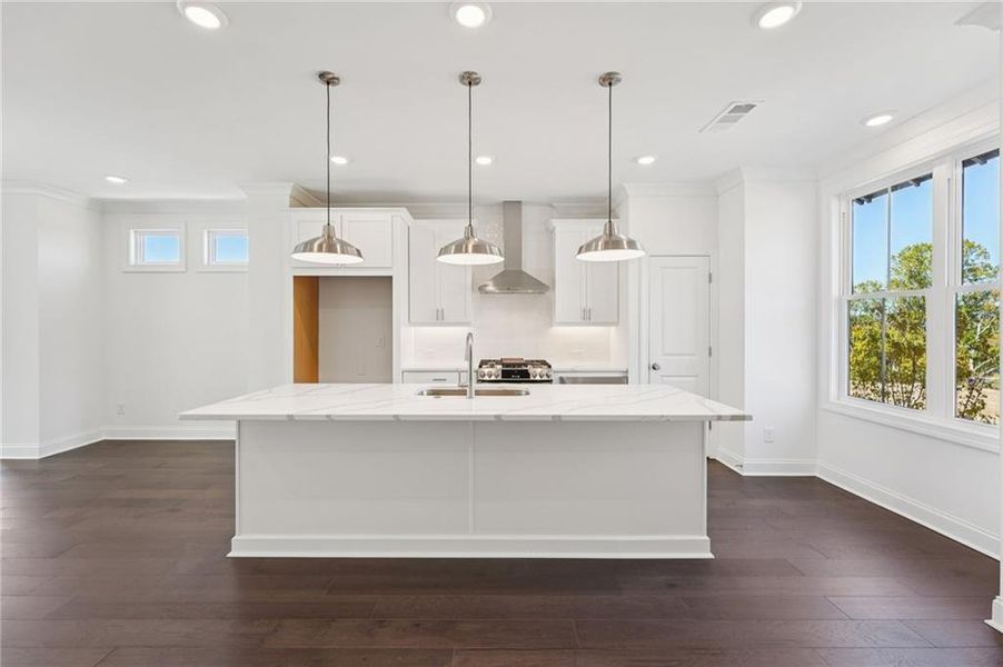 Furnished interior view inside a new home in Palisades Townhomes, Cumming (Image 13).