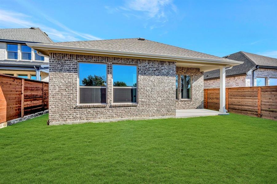 Exterior details and patio area of a home in Solterra - Garden Series, Mesquite (Image 2). Exterior details and patio area of a home in Solterra - Garden Series, Mesquite (Image 2).