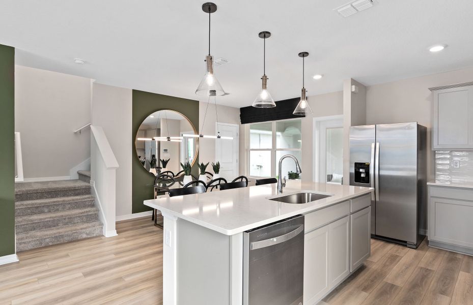 Furnished interior view inside a new home in EverBe, Orlando (Image 6).
