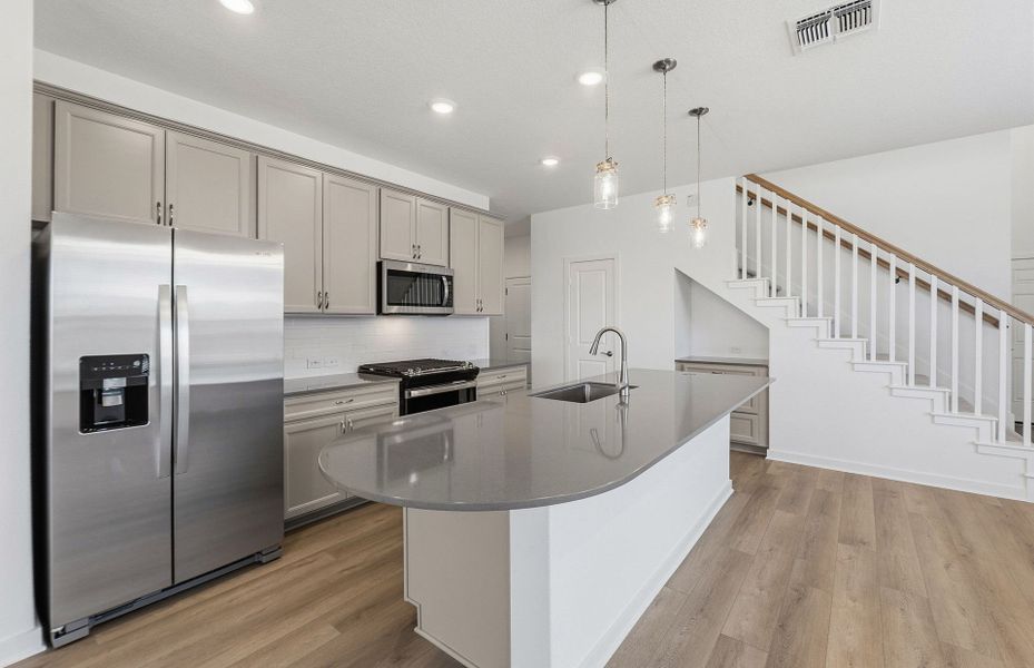 Furnished interior view inside a new home in Santa Rita Ranch, Liberty Hill (Image 6).