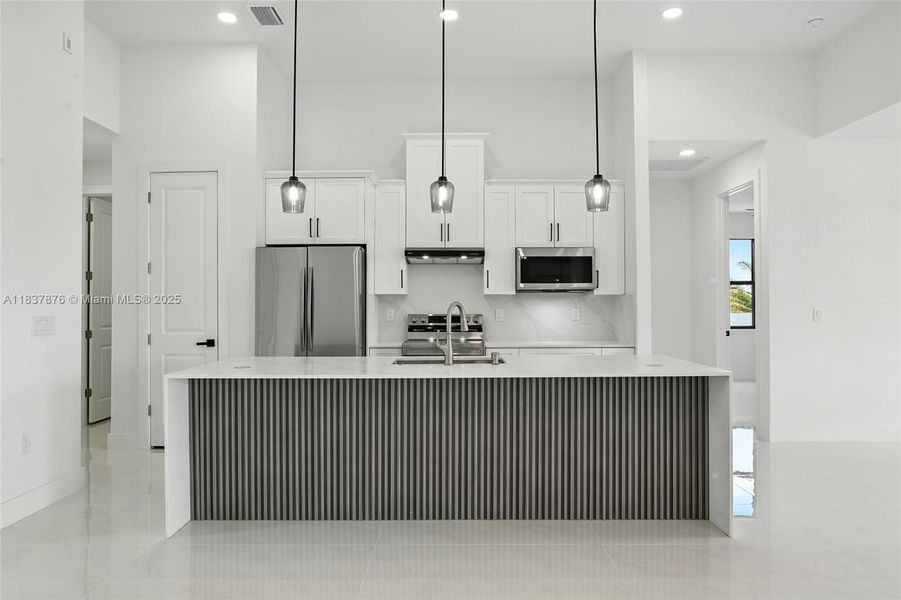 Furnished interior view inside a new home in , Cape Coral (Image 10). Furnished interior view inside a new home in , Cape Coral (Image 10).