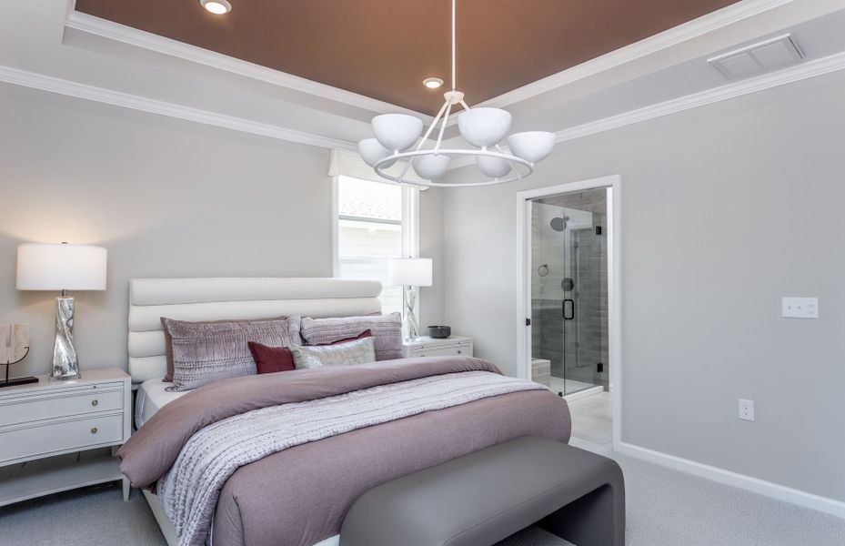Representative furnished interior of a home built from the Compass by Del Webb in Del Webb at Chatham Park, Pittsboro (Image 14).