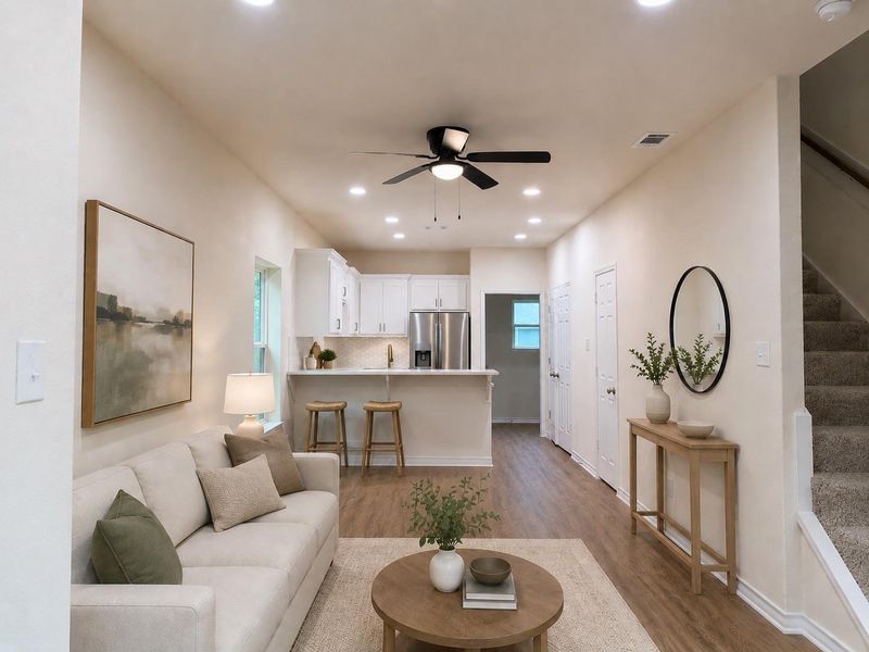 Furnished interior view inside a new home in , Willis (Image 5).