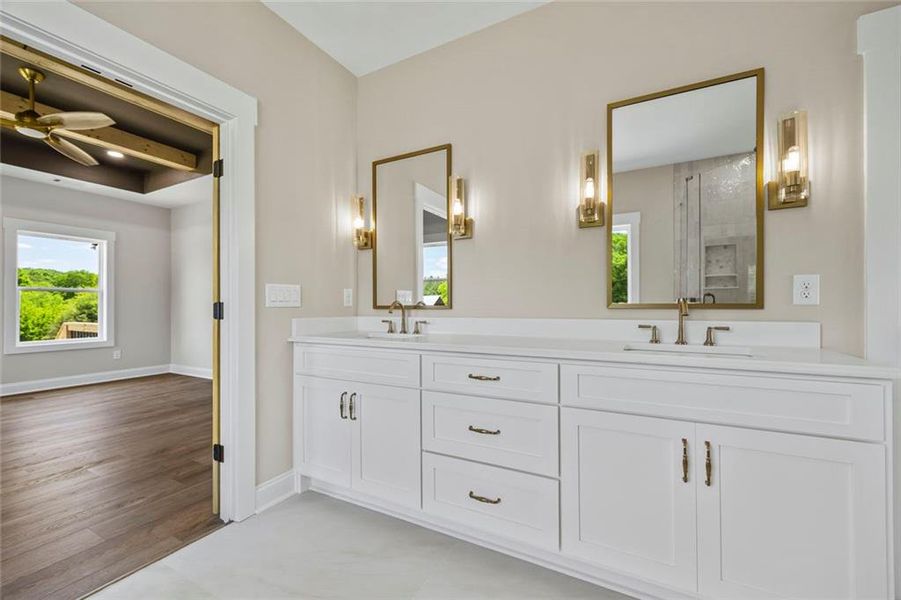 Furnished interior view inside a new home in , Monroe (Image 10).