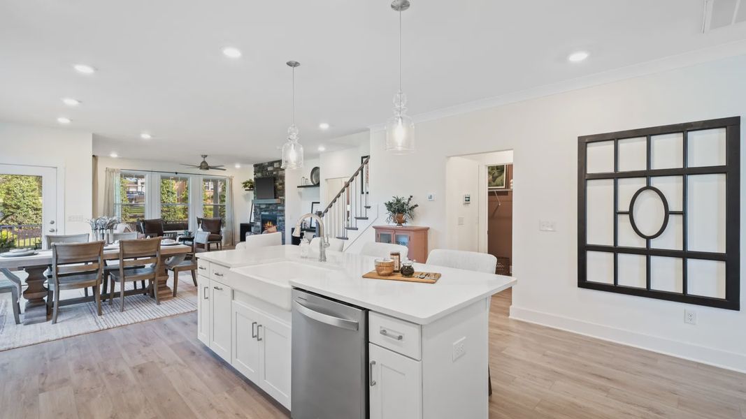 Representative furnished interior of a home built from the Augusta by DRB Homes in Woodglen, Piedmont (Image 9).