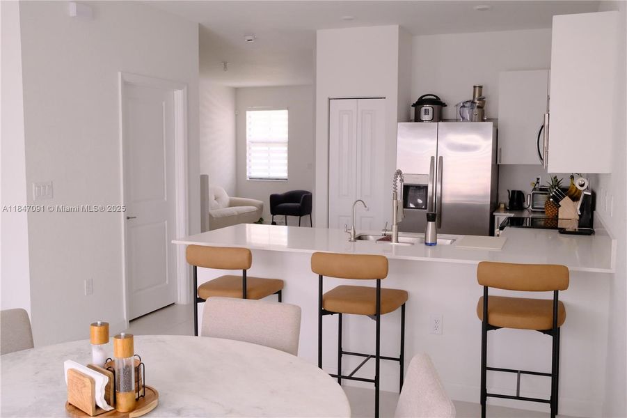 Furnished interior view inside a new home in , Miami (Image 29).