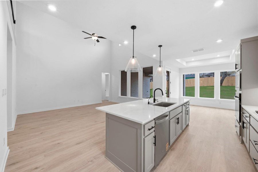 Open concept floorplan