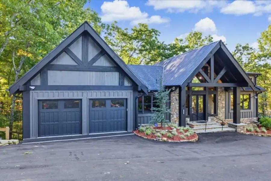 Front exterior of a new home in , Blue Ridge, GA, highlighting curb appeal (Image 28).