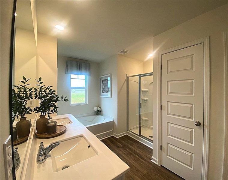 Furnished interior view inside a new home in Preserve at Dove Creek, Statham (Image 10).