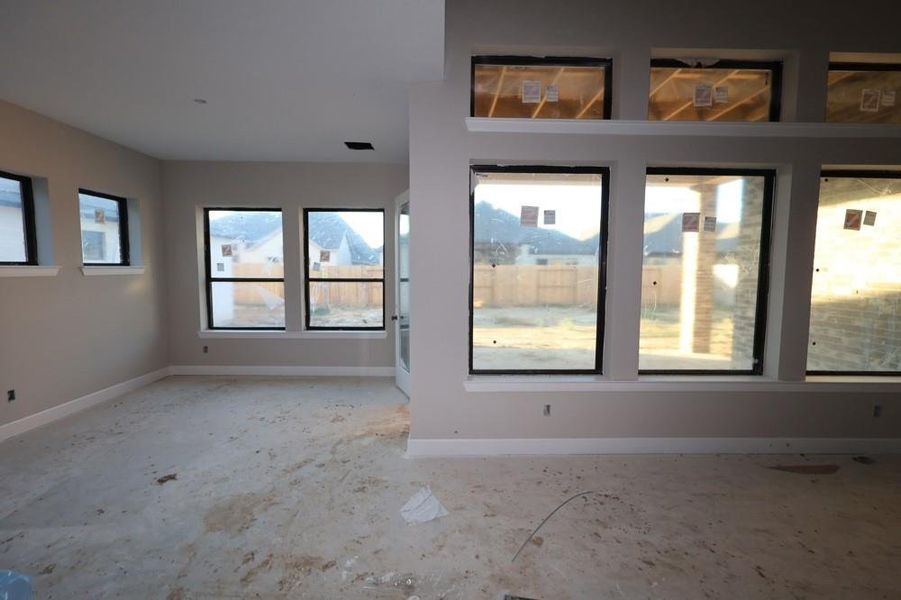 In-progress construction of a new home in Riceland 60’ Homesites, Mont Belvieu, TX (Image 12). In-progress construction of a new home in Riceland 60’ Homesites, Mont Belvieu, TX (Image 12).