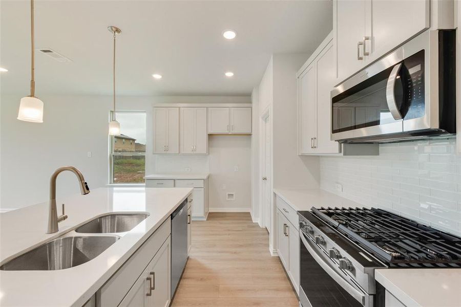 Furnished interior view inside a new home in Creekside of Crowley, Crowley (Image 3).