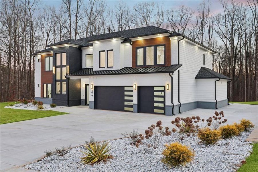 Front exterior of a new home in , Auburn, GA, highlighting curb appeal (Image 27).