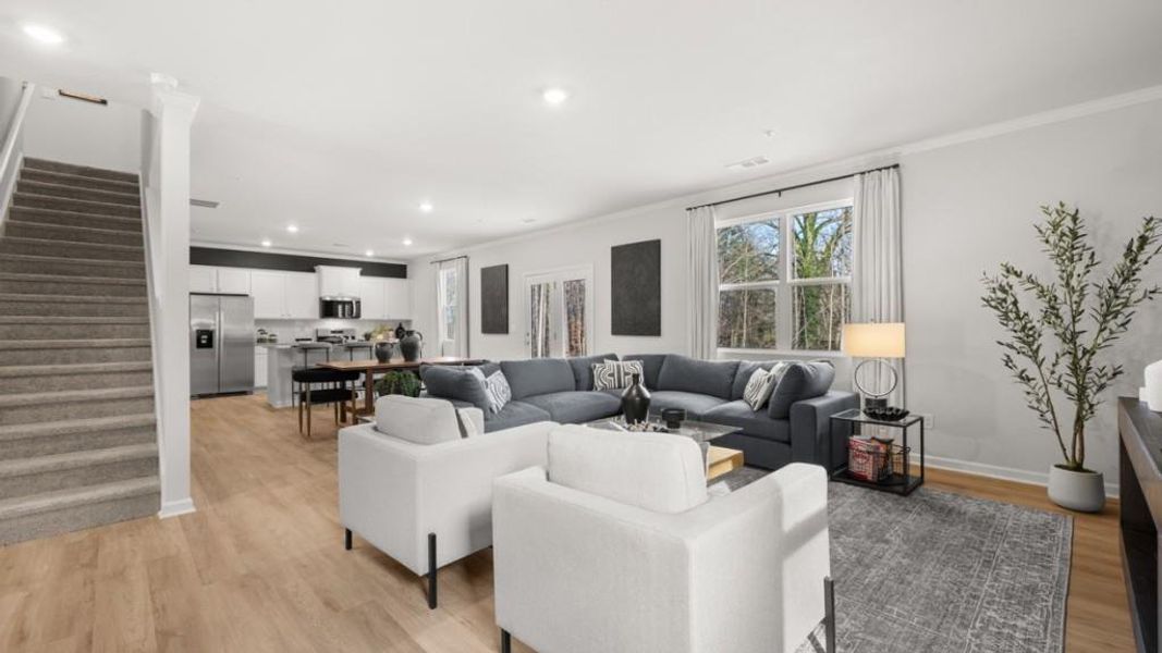 Furnished interior view inside a new home in Creekview, Atlanta (Image 6).