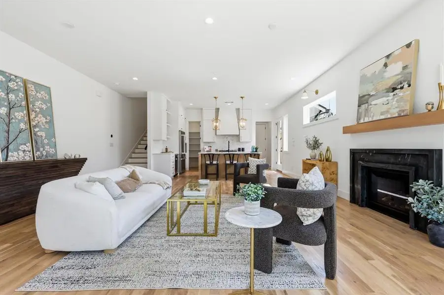 Furnished interior view inside a new home in , Dallas (Image 5).