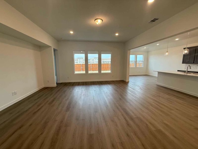 Open Kitchen-Living-Dining Room Construction Progress