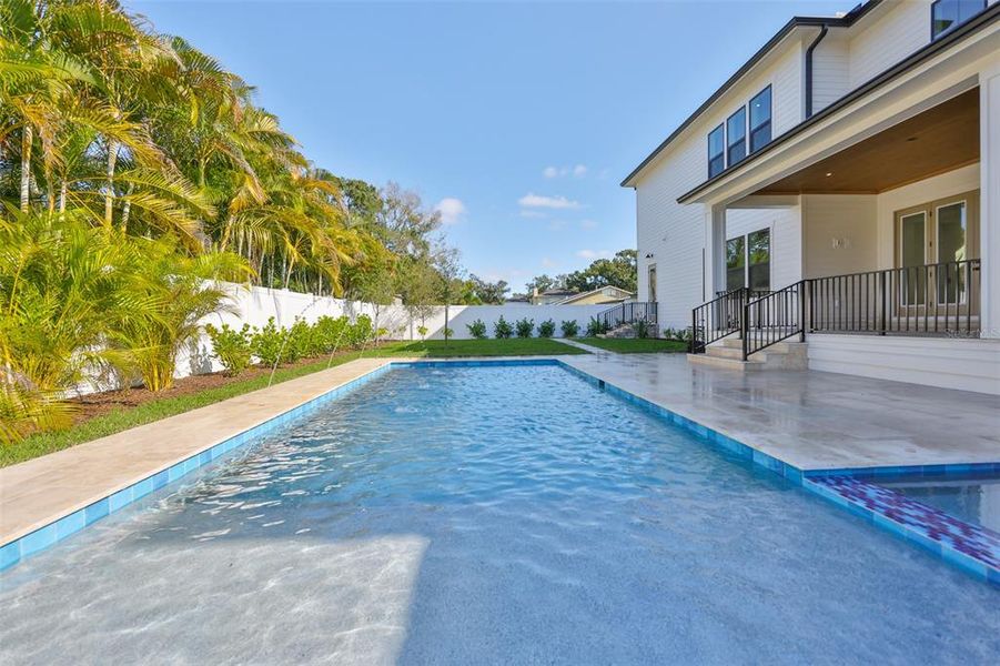 Exterior details and patio area of a home in , Tampa (Image 40).
