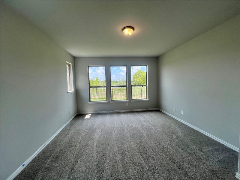 Spare room with healthy amount of natural light and carpet