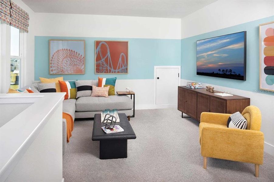 Furnished interior view inside a new home in Chapel Crossings - Garden Series, Wesley Chapel (Image 8).