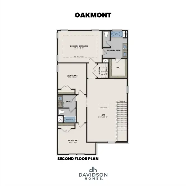 2D floor plan layout of this home in Bradshaw Farms, Mount Juliet, TN (Image 7).