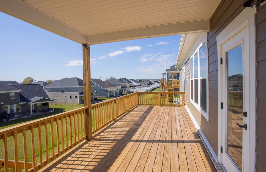 Exterior details and patio area of a home in Durham Farms, Hendersonville (Image 3).