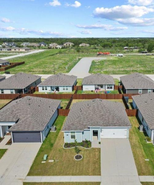 Aerial view of residential area Aerial view of residential area