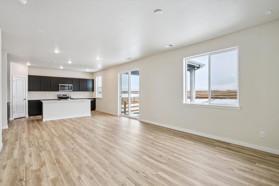 A large empty kitchen.