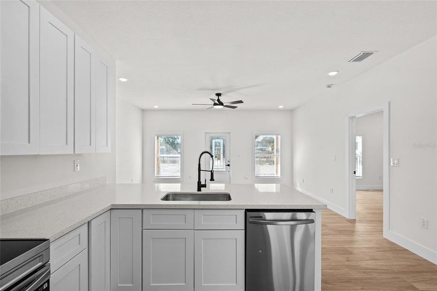 Furnished interior view inside a new home in , Okeechobee (Image 14).