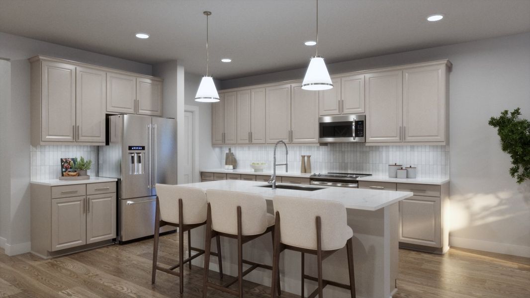 Representative furnished interior of a home built from the 4015 by Risewell Homes in Parkton Square, Kyle (Image 8).