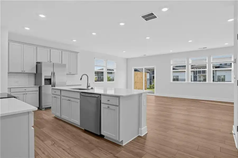 Furnished interior view inside a new home in Towns at Holly Springs, Holly Springs (Image 9).