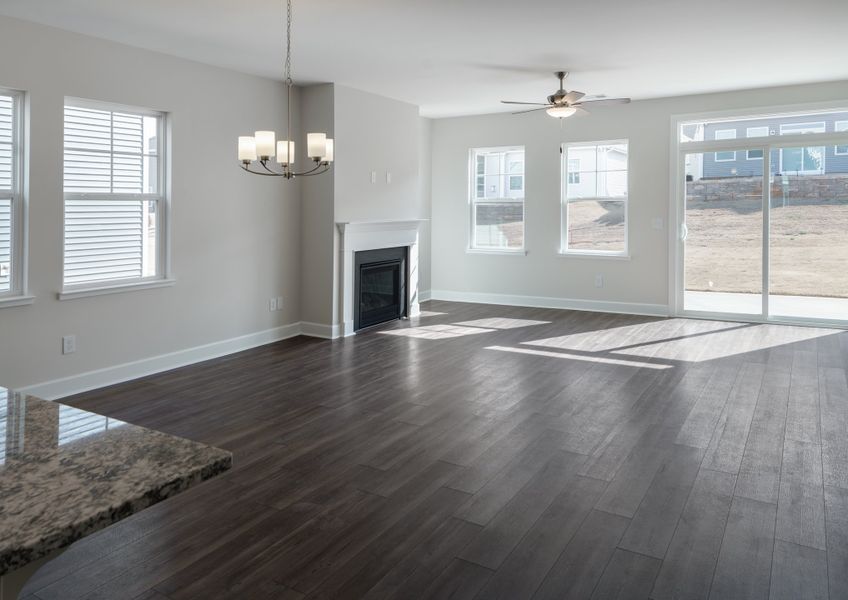 Representative unfurnished interior of a home built from the The Ivory by Cothran Homes in Holly Ridge, Greenville (Image 19).