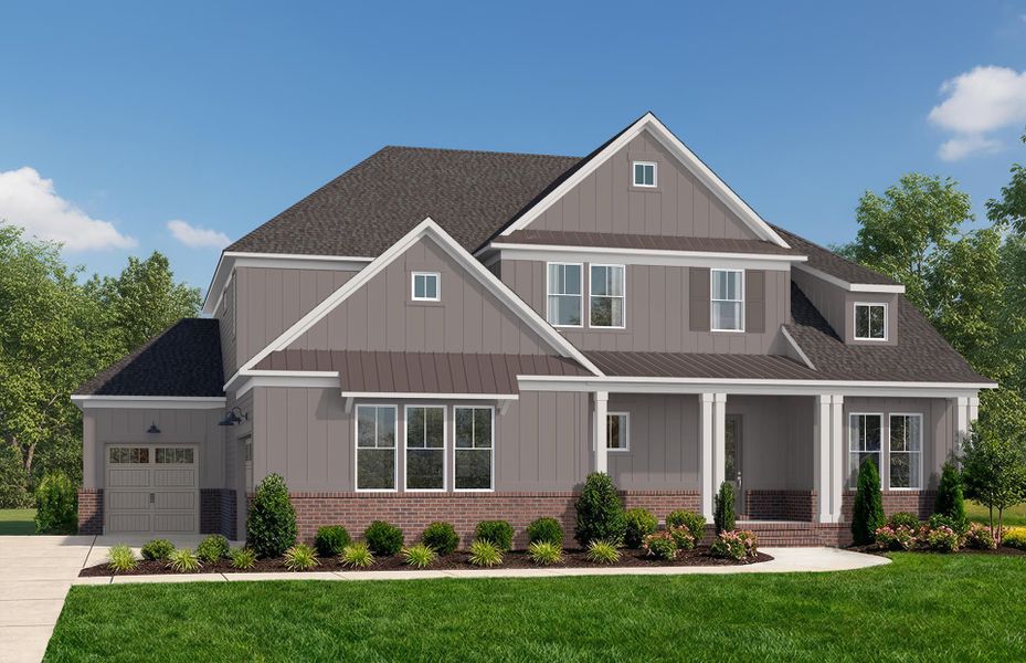 Representative exterior photo of a completed home built from the Barrington by John Wieland in Blume Estates, Harrisburg, NC (Image 10). Representative exterior photo of a completed home built from the Barrington by John Wieland in Blume Estates, Harrisburg, NC (Image 10).