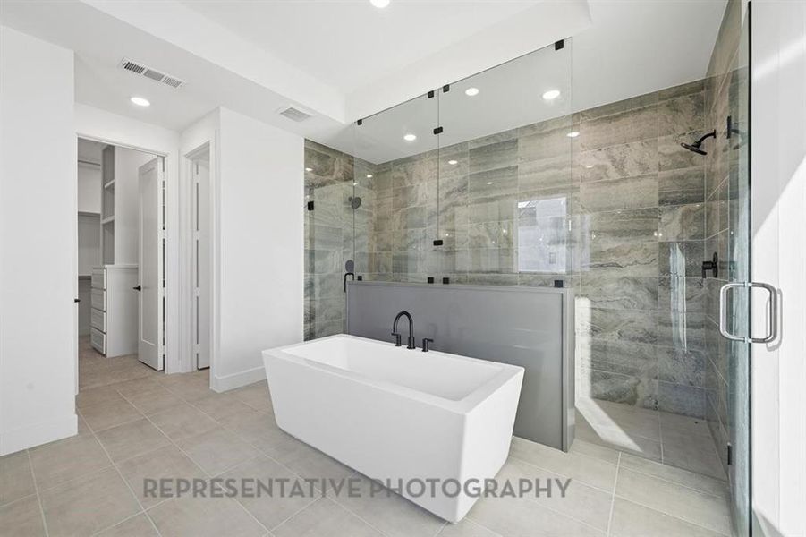 Furnished interior view inside a new home in Mosaic, Prosper (Image 12).