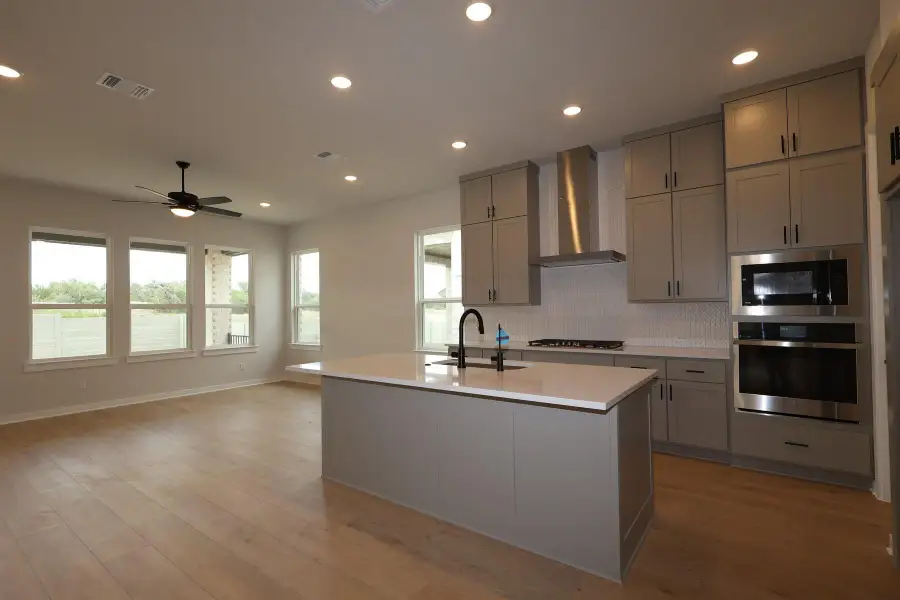 Furnished interior view inside a new home in Arbor Collection At Wolf Ranch, Georgetown (Image 4). Furnished interior view inside a new home in Arbor Collection At Wolf Ranch, Georgetown (Image 4).