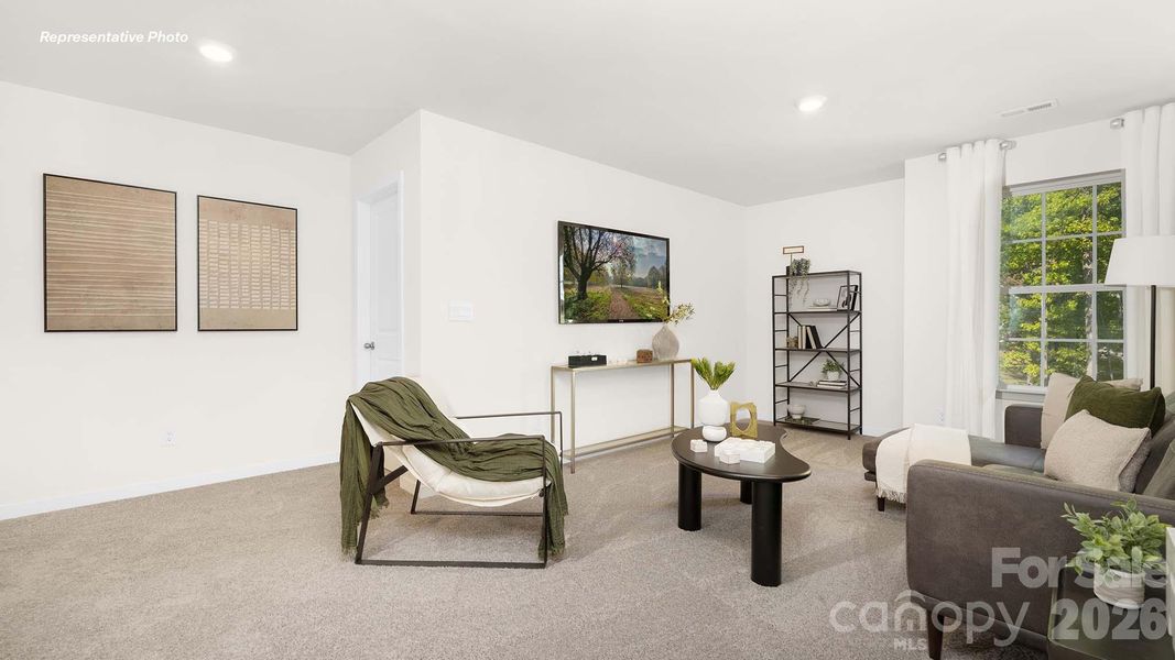 Furnished interior view inside a new home in Calvin Creek, Troutman (Image 26).