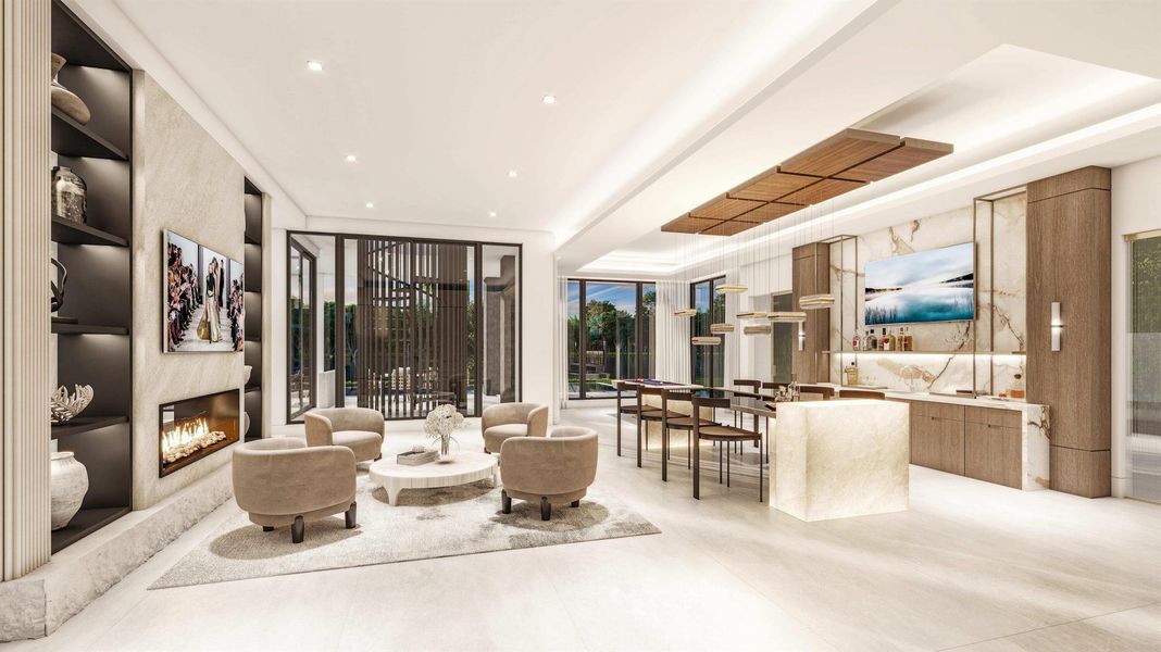 Furnished interior view inside a new home in , Palm Beach Gardens (Image 10). Furnished interior view inside a new home in , Palm Beach Gardens (Image 10).