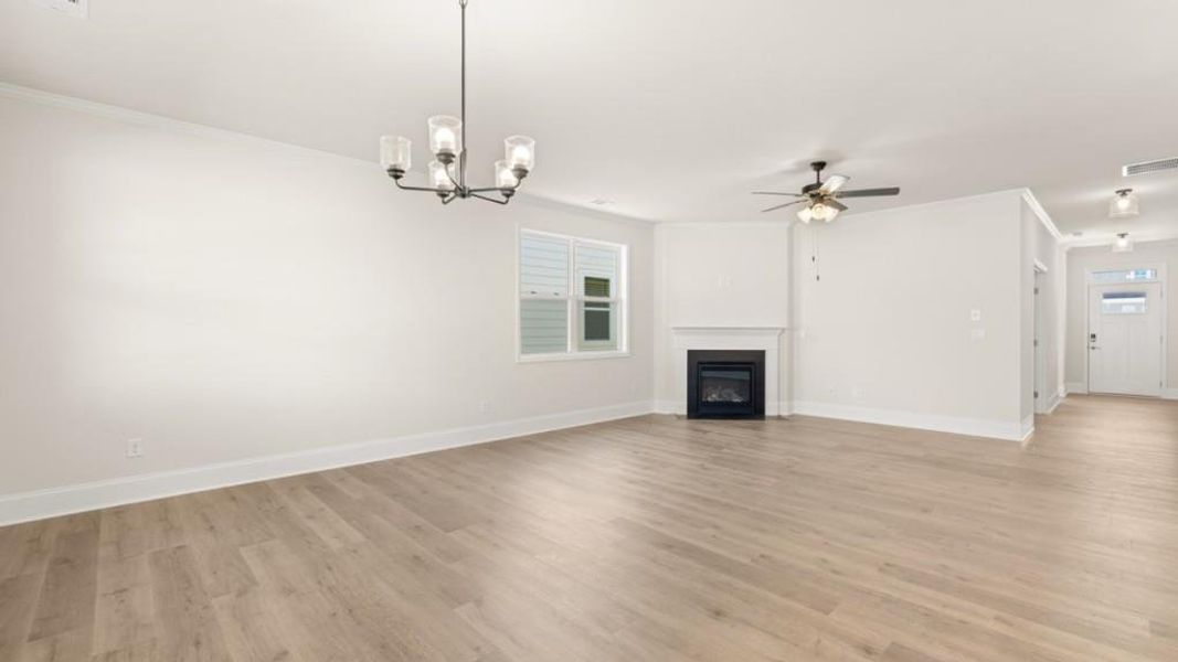 Spacious, unfurnished interior of a new home in Hamptons at Riverwood North, Dallas (Image 12).