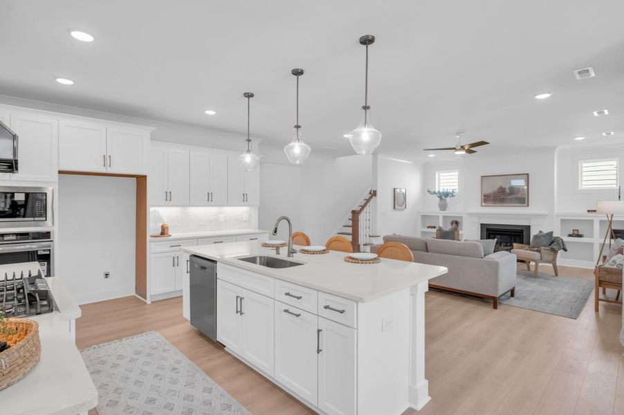 Representative furnished interior of a home built from the The Whitley by RobuckHomes in Windwater, Hampstead (Image 18).