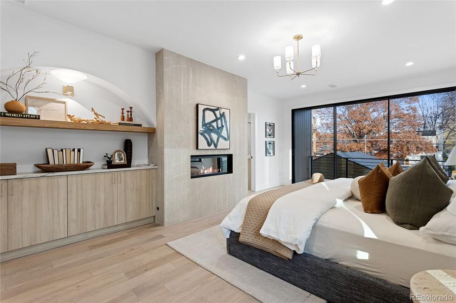 Furnished interior view inside a new home in , Denver (Image 39).