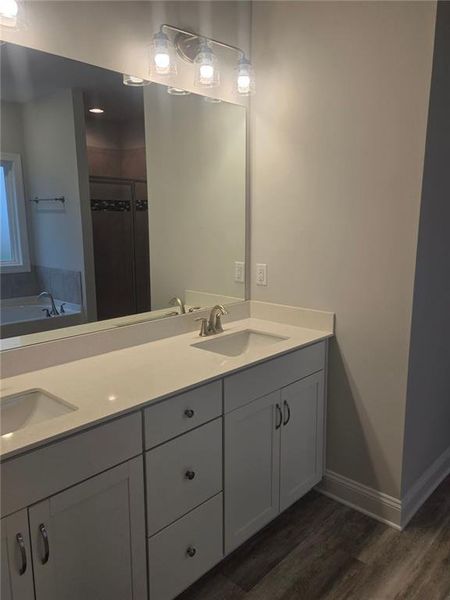 Furnished interior view inside a new home in Mirror Lake at South Harbour, Villa Rica (Image 10). Furnished interior view inside a new home in Mirror Lake at South Harbour, Villa Rica (Image 10).