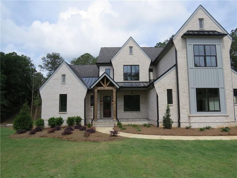 Front exterior of a new home in , Acworth, GA, highlighting curb appeal (Image 24).