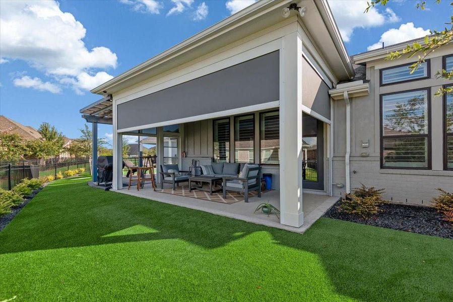 Exterior details and patio area of a home in , Willis (Image 26). Exterior details and patio area of a home in , Willis (Image 26).