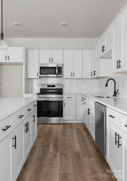 Furnished interior view inside a new home in , Charlotte (Image 10).