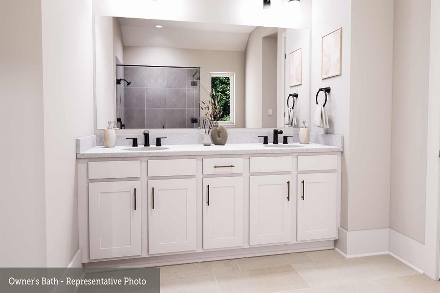 Representative furnished interior of a home built from the The Amaryllis by David Weekley Homes in Briggs Ranch – Select Classic Series, San Antonio (Image 5).