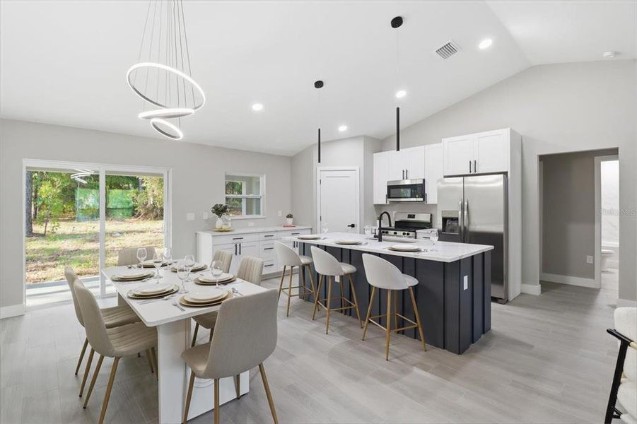 Furnished interior view inside a new home in , Citrus Springs (Image 10).