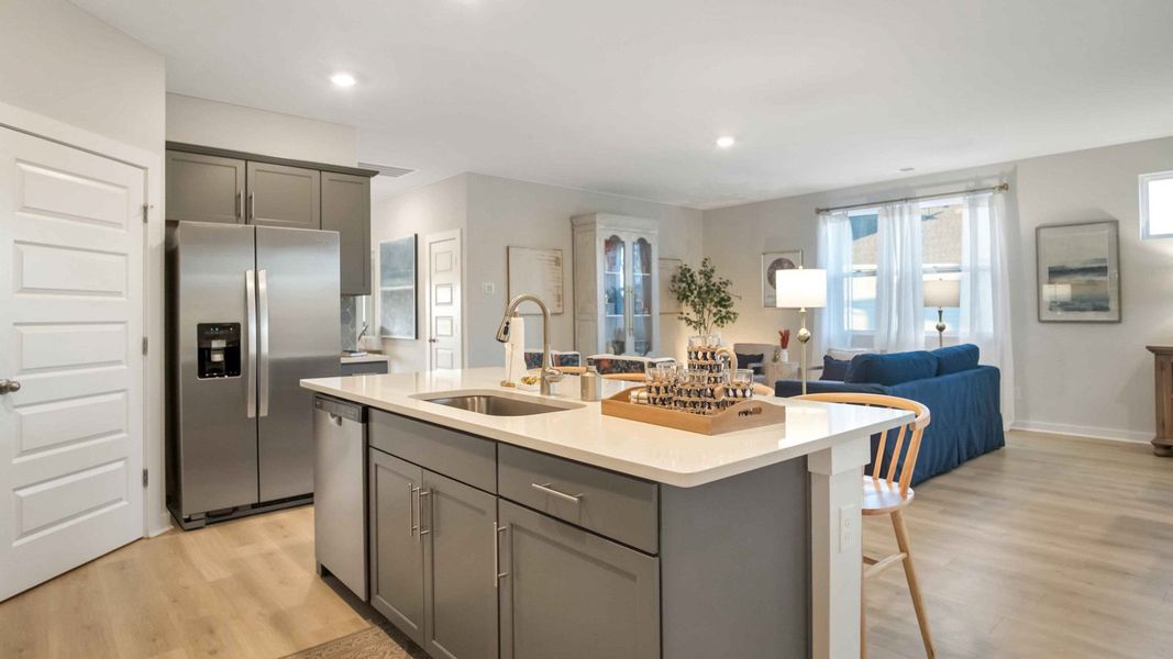 Representative furnished interior of a home built from the Clifton MF by D.R. Horton in Harvest Point, Spring Hill (Image 27).