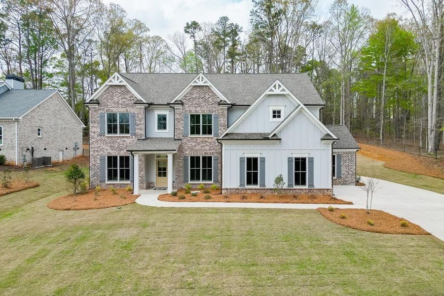 Front exterior of a new home in , Bishop, GA, highlighting curb appeal (Image 25). Front exterior of a new home in , Bishop, GA, highlighting curb appeal (Image 25).
